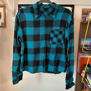 Express Women’s Cropped Flannel (M)